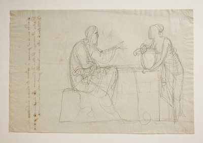 Christus en de Samaritaanse vrouw door Bertel Thorvaldsen